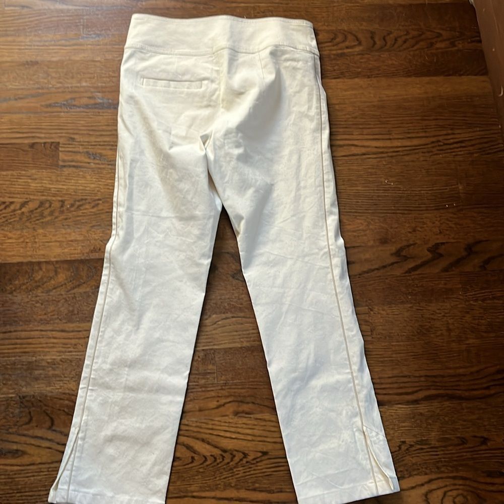NWOT new Isabel Marant Lovida khaki stretch Cotton Pants high rise sz 38 - Picture 12 of 14